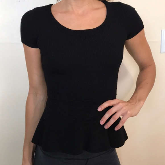 INC Peplum Knit Top - Picture 2 of 3